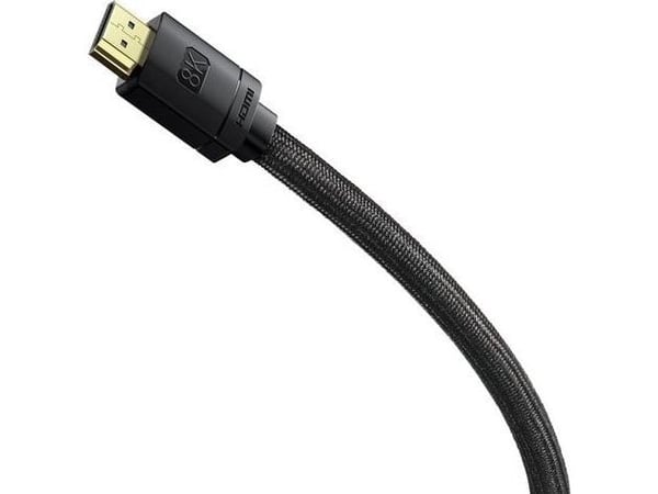 BASEUS - HDMI-kaapeli - HDMI han til HDMI han - 1 m - lajittelu - 4K120 Hz tuki, 8K60 Hz (7680 x 4320) tuki, 2K144 Hz tuki