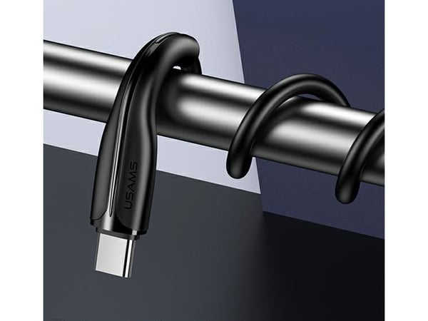 USB-kabel Usams USB-A til USB-C 1 m, svart (SJ376USB01)