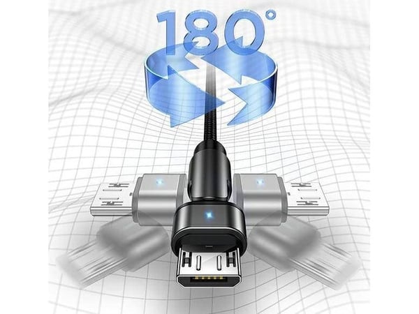 USB-kabel Usams USB-A til microUSB 1 m svart (USA259BLK)