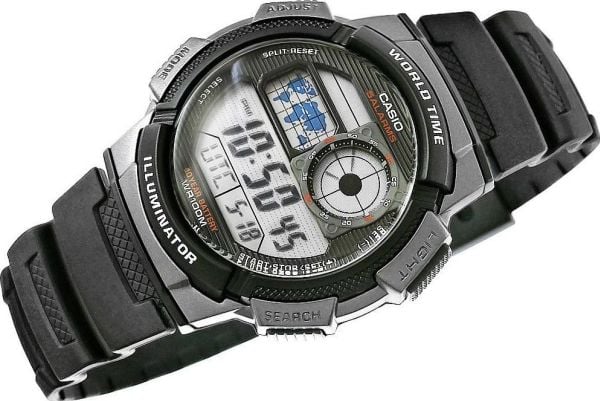 Casio AE-1000W-1BVDF, Vanntett, Elektronisk