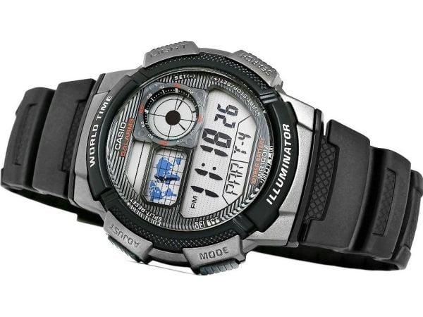 Casio AE-1000W-1BVDF, Vanntett, Elektronisk