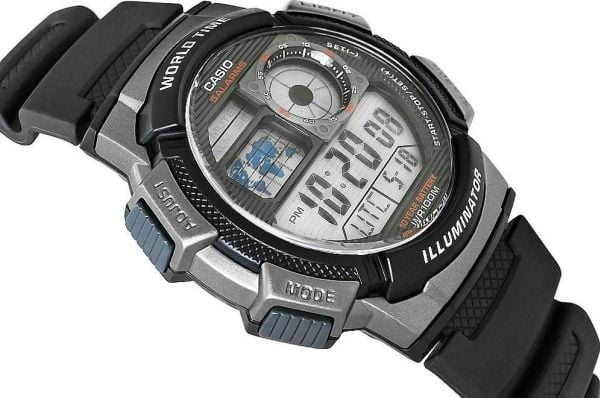 Casio AE-1000W-1BVDF, Vanntett, Elektronisk