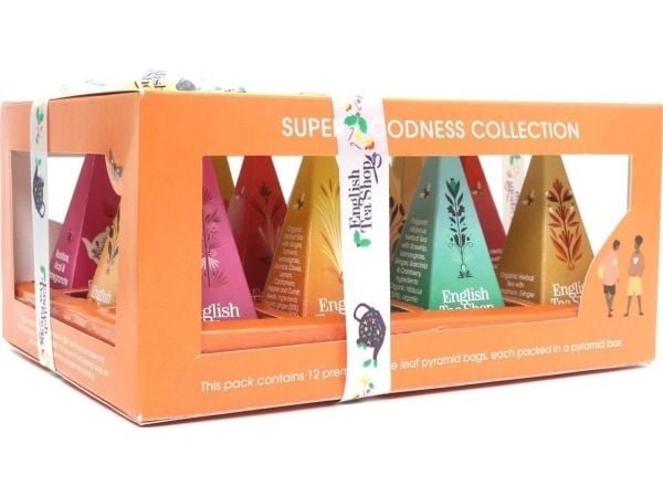 English Tea Shop Super Goodness te-sett 12 teposer (pyramider)