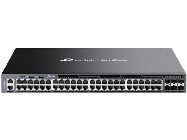 TP-Link Omada SG6654X, Håndtert, L3, Gigabit Ethernet (10/100/1000), Rack-montering, 1U
