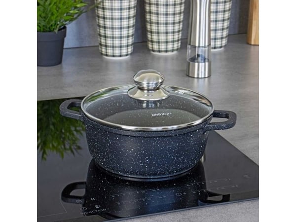 King Hoff Kinghoff 26 cm musta marmoriruukku, 5,6 l, KH-1596