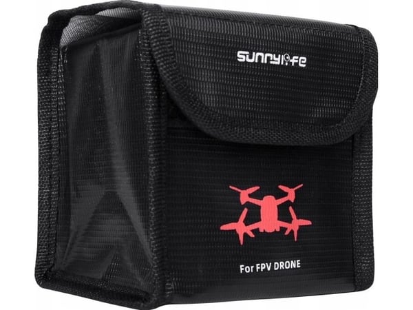 SunnyLife Carrying Case Pouch 2x Batteries Dji Fpv Combo Fireproof