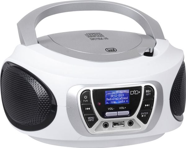Trevi CMP 510 DAB, Digital, DAB, DAB+, FM, 87,5 - 108 MHz, 174.928 - 239.2 MHz, Spelare, CD, CD-R, CD-RW