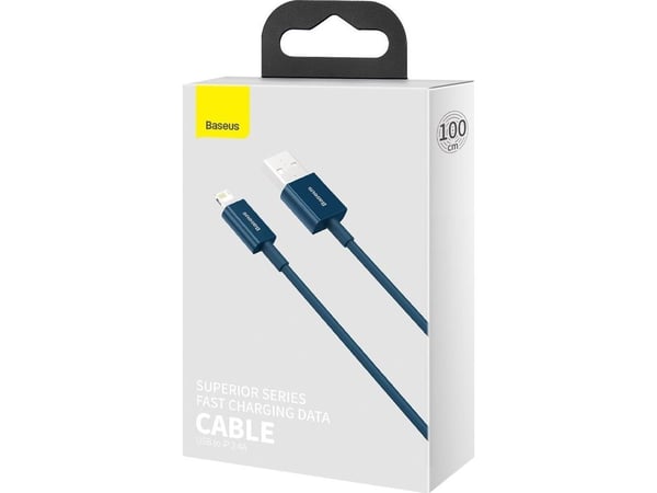 Baseus USB-kabel USB-A till Lightning 1 m blå (CALYS-A03)