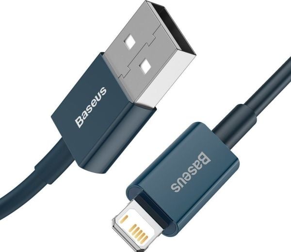 Baseus USB-kabel USB-A till Lightning 1 m blå (CALYS-A03)