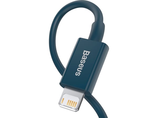 Baseus USB-kabel USB-A till Lightning 1 m blå (CALYS-A03)