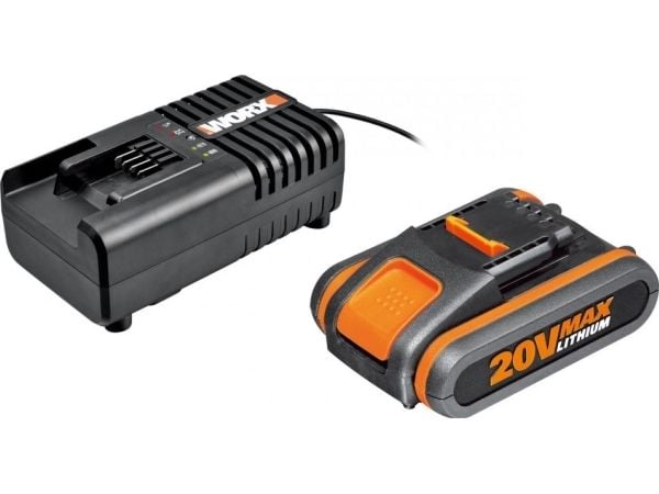 Worx WX354 20 V bor-/skrumaskin 2 x batteri 2 Ah
