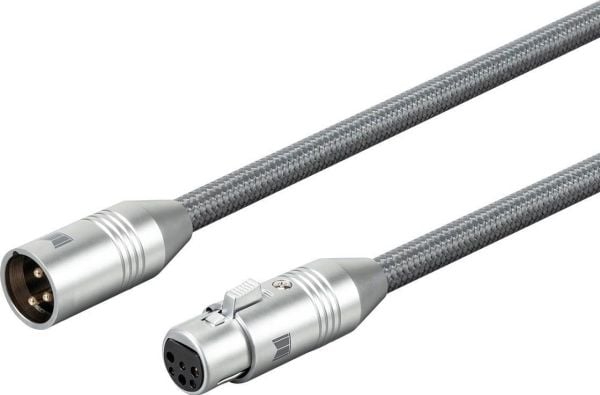 Monoprice 33838, XLR, Hankjønn, XLR, Hunkjønn, 2 m, Grå