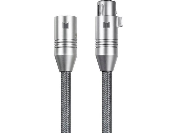 Monoprice 33838, XLR, Hankjønn, XLR, Hunkjønn, 2 m, Grå