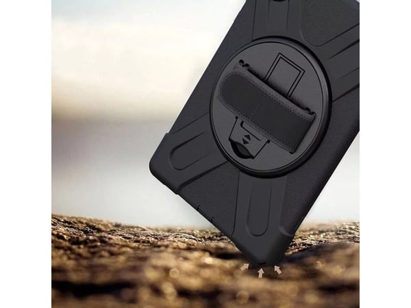 Tablettdeksel Strado Armor med rem og håndtak til Lenovo Tab M10 TB-X306X/X306F (svart) universell