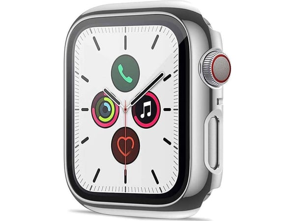 Alogy 2-i-1-deksel med glassoverlegg for Apple Watch 4/5/6/SE 40 mm