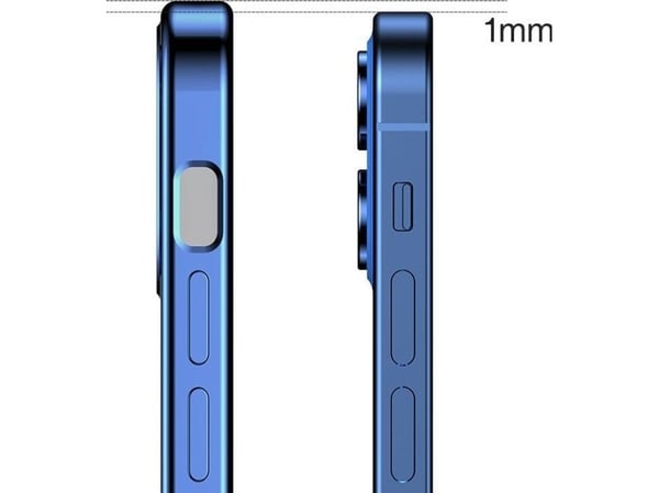 Joyroom New Beauty Series ultras tunt skal med förgylld/elektropläterad ram för iPhone 12 Pro guld (JR-BP743)