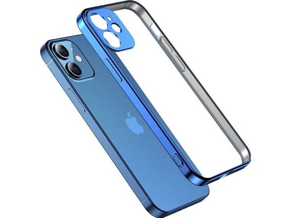 Joyroom New Beauty Series ultras tunt skal med förgylld/elektropläterad ram för iPhone 12 Pro guld (JR-BP743)