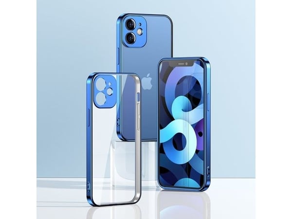 Joyroom New Beauty Series ultratynt deksel med elektrobelagt ramme til iPhone 12 Pro - sort (JR-BP743)