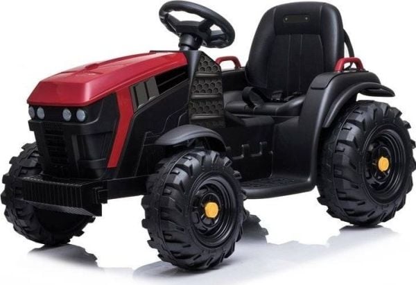 Lean Cars eldriven traktor med släp BDM0925, röd