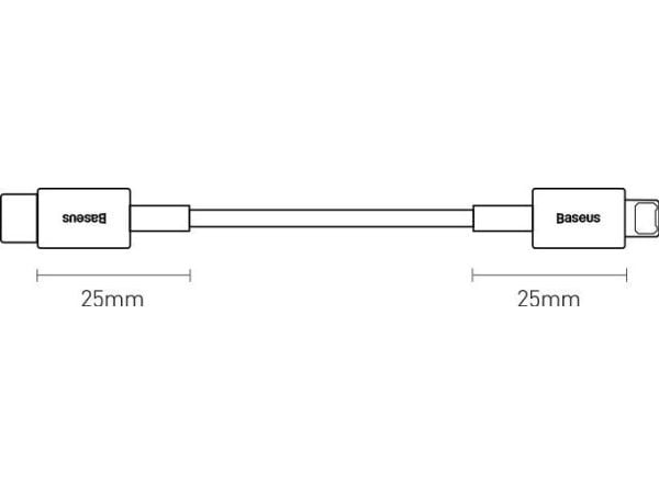 Baseus USB-C til Lightning-kabel 2 m blå (BSU2662BLU)
