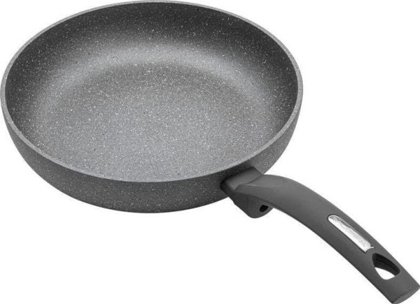Florina frying pan LAVA STONE 28 CM (GRAY, 5-LAYER COATING, BLACK HANDLE)