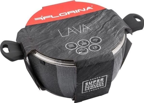 Florina gryte i aluminium Florina Lava Stone grå 28 cm 7 l