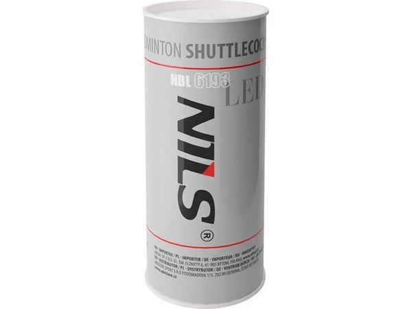 Nils Extreme NBL6193 nylon badmintonfjær, ugjennomsiktig LED, 3 stk