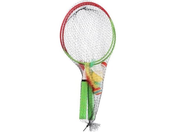 Nils Extreme NRZ051 stål/badmintonsæt junior: 2 racketer + fjærballer + småballer