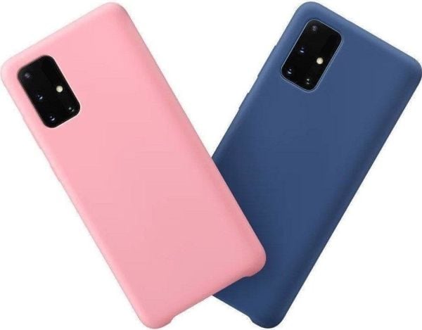 Silicone-deksel mykt fleksibelt gummibelagt til Samsung Galaxy A72 4G - svart