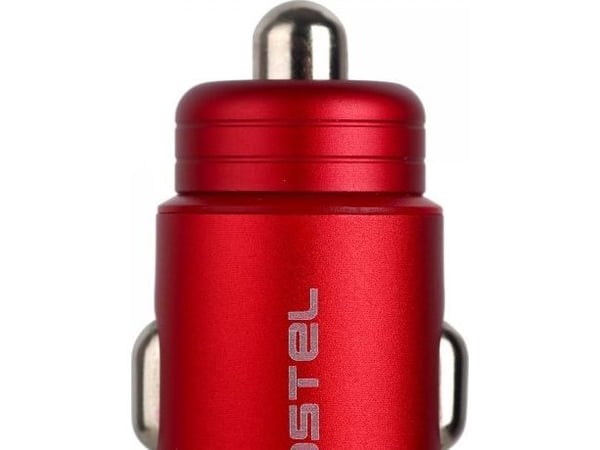 Somostel 5A Car Charger Meter + USB-C QC Red SMS-A89 Cable