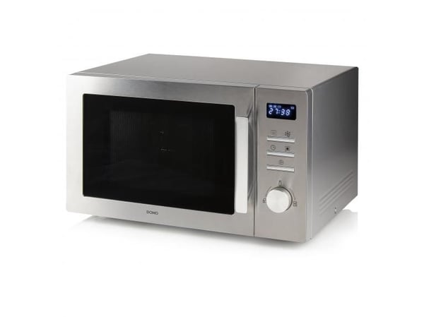 Domo DO2334CG, Bänkdiskmaskin, Kombinationsmikrovågsugn, 34 l, 1000 W, Rotations-, Rostfritt stål