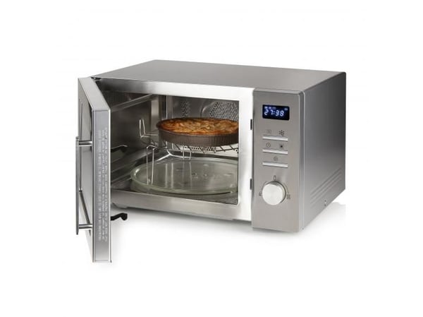 Domo DO2334CG, Bänkdiskmaskin, Kombinationsmikrovågsugn, 34 l, 1000 W, Rotations-, Rostfritt stål