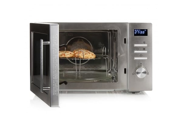 Domo DO2334CG, Bänkdiskmaskin, Kombinationsmikrovågsugn, 34 l, 1000 W, Rotations-, Rostfritt stål