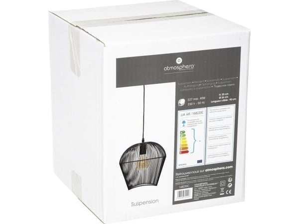 Gree Jena pendellampe i metallnett 26 cm