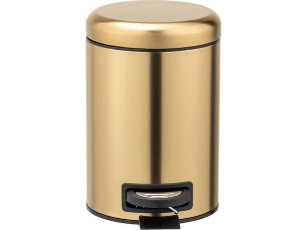 Wenko Pedalbin för kosmetika, matt guld, 3 liter