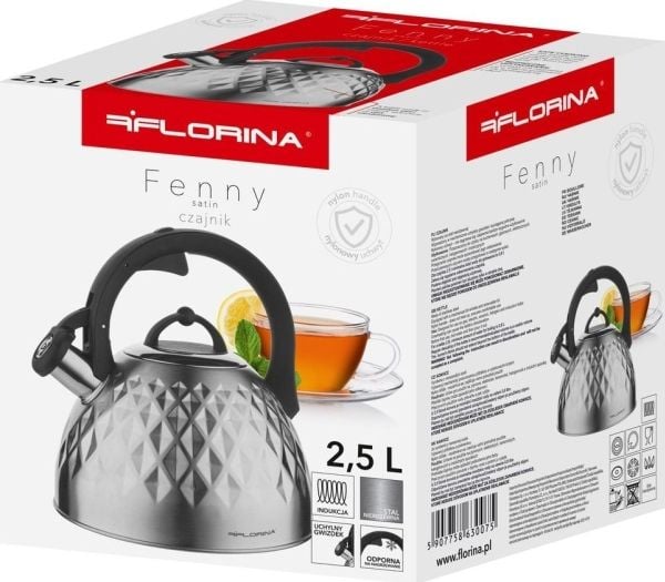 Florina Vannkoker i rustfritt stål for induksjon og gass Florina Fenny Satin 2,5 l