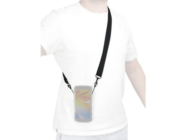 Mobilis - Skulderstropp for bæreveske - with 2 soft rings, 2 attachment points - svart