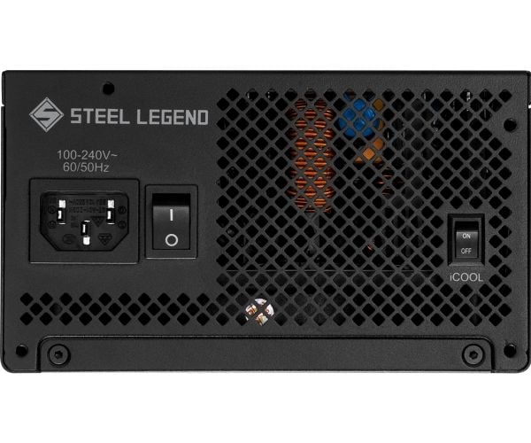 ASRock Steel Legend SL-1000G - Strømforsyning (intern) - ATX12V 3.1/ EPS12V - 80 PLUS Gold - Cybenetics Platinum - AC 100-240 V - 1000 watt - ståls...