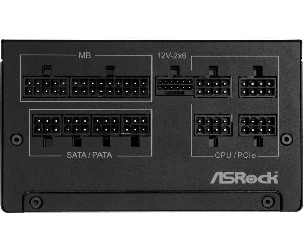 ASRock Steel Legend SL-750G - Strømforsyning (intern) - ATX12V 3.1/ EPS12V - 80 PLUS Gold - Cybenetics Platinum - AC 100-240 V - 750 watt - stålsvart