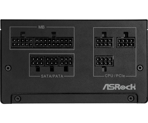 ASRock Steel Legend SL-650G - Strømforsyning (intern) - ATX12V 3.1/ EPS12V - 80 PLUS Gold - Cybenetics Platinum - AC 100-240 V - 650 watt - stålsvart