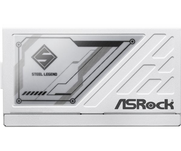 ASRock Steel Legend SL-1000GW - Strømforsyning (intern) - ATX12V 3.1/ EPS12V - 80 PLUS Gold - Cybenetics Platinum - AC 100-240 V - 1000 watt - hvit...