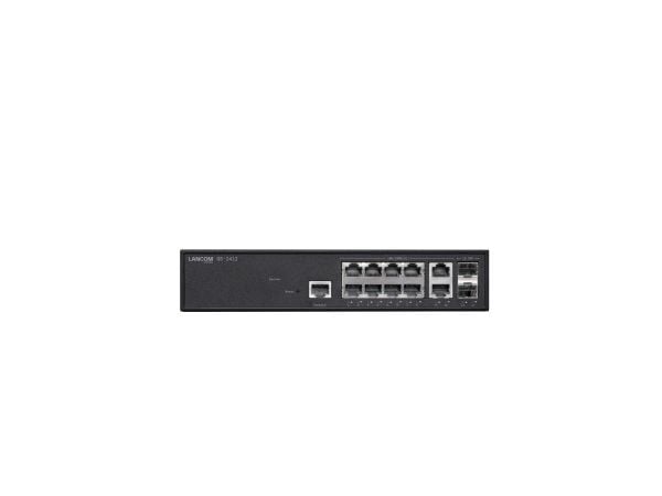 LANCOM GS-2412 - Switch - Styrt - 10 x 10/100/1000 + 2 x 1 Gigabit SFP - rackmonterbar