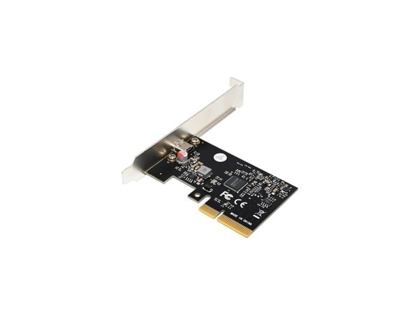 InLine 76660I, PCIe, USB typ-C, hankontakt, låg profil, PCIe 3.0, Taiwan