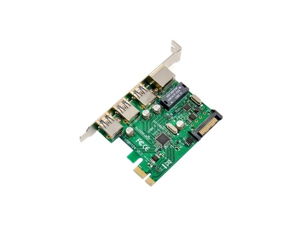InLine kombikort Gigabit-nätverk och USB 3.2 Gen.1 1x RJ45 3x USB-A (51125R)
