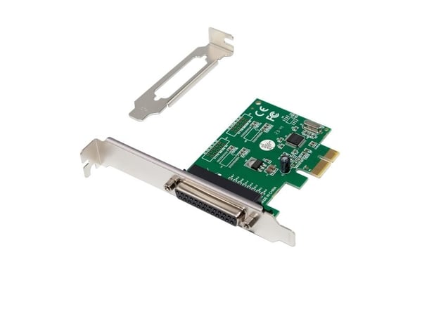 InLine 76625E, PCIe, Parallell, Hankjønn, Lavprofil, PCIe 1.1, Taiwan