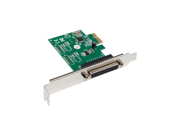 InLine 76625E, PCIe, Parallel, Hankoppling, Låg profil, PCIe 1.1, Taiwan