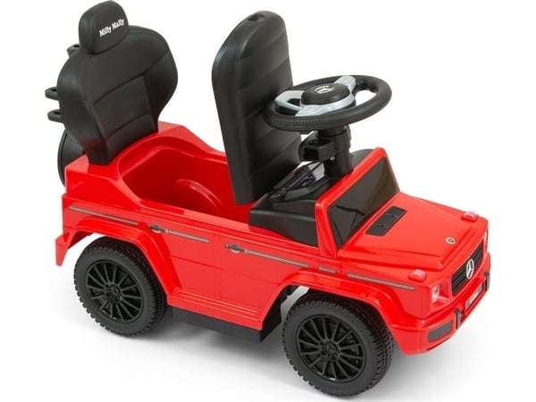 Sparkesykkel-/rullestreng/trykkrem MERCEDES G350d Milly Mally rød