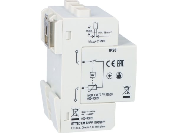 ETI overspenningsvern ETITEC EM T2 PV 1100/20 Y