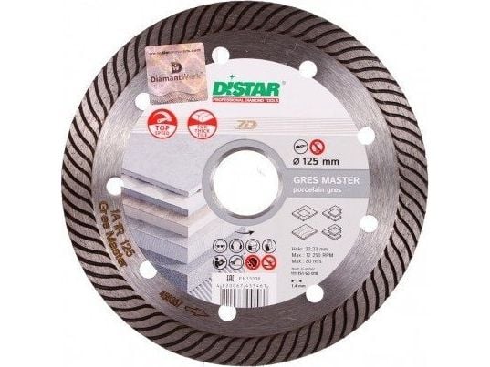 Distar Diamantskive Distar 7D GRES MASTER 125mm 1A1R - steintøy / keramikk