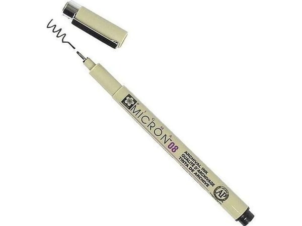 BRUYNZEEL SAKURA Sakura Pigma 08 Micron Fineliner 49 Svart 0,5 mm